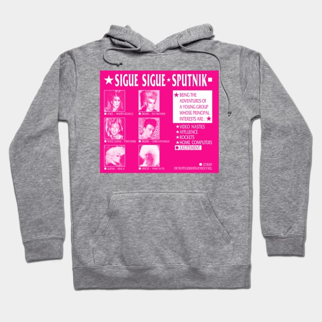 Sigue Sigue Sputnik - Love Missile Reimagined v2 Hoodie by AndroidDreams